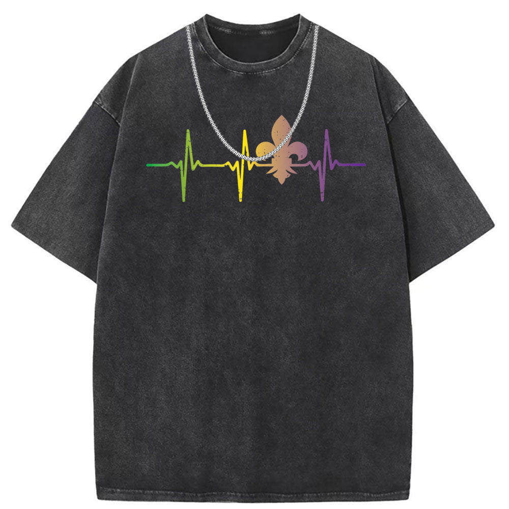 Men T Shirts Short Sleeve T-Shirt Women Washed Old American