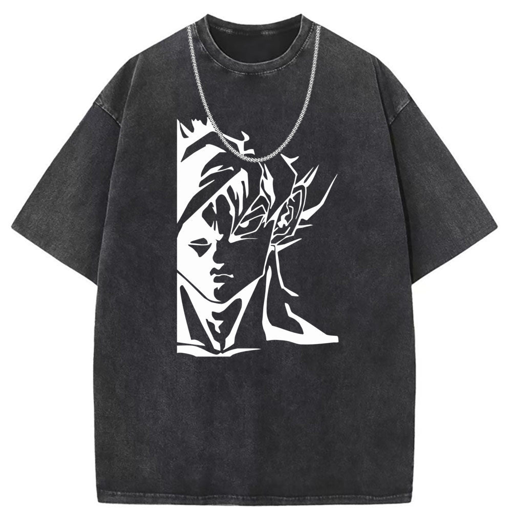 Men T Shirts Retro old pure cotton printed short sleeves
