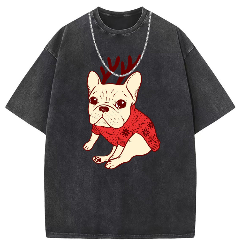 Men T Shirts Pure cotton round neck short-sleeved T-shirt women's washed and old