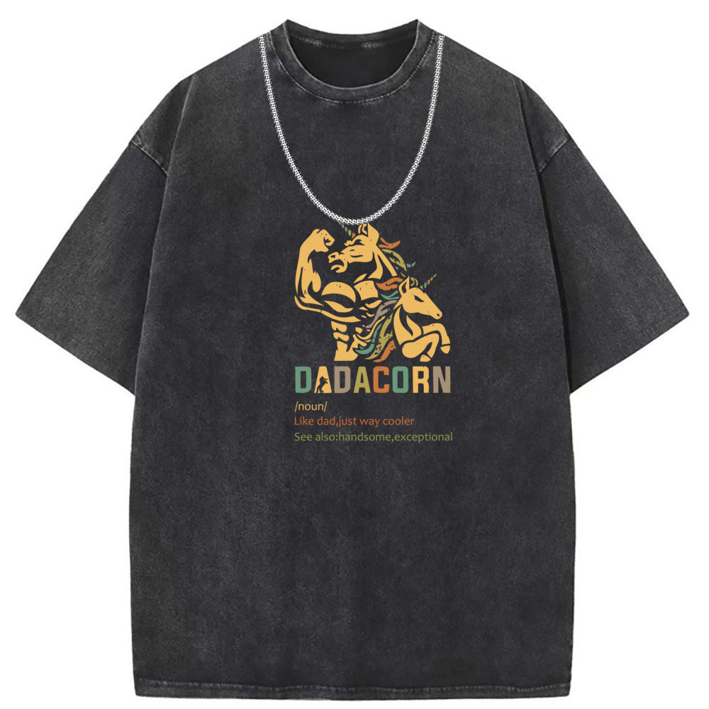 Men T Shirts Washed old punk short-sleeved T-shirt