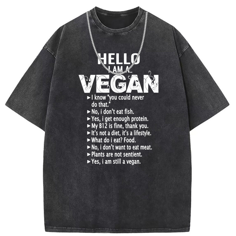 Men T Shirts Pure cotton round neck short-sleeved T-shirt women's washed and old
