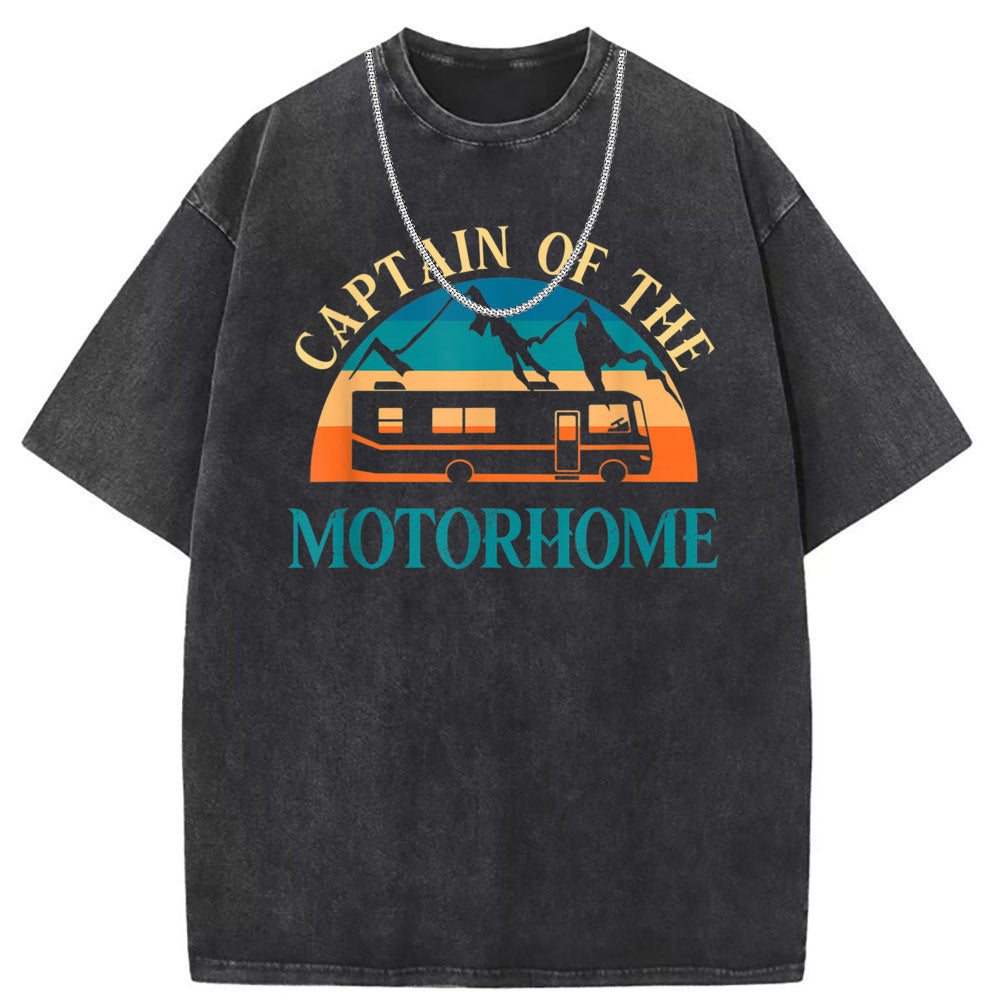 Mens T Shirts Short Sleeve T-Shirts Washed Old Punk
