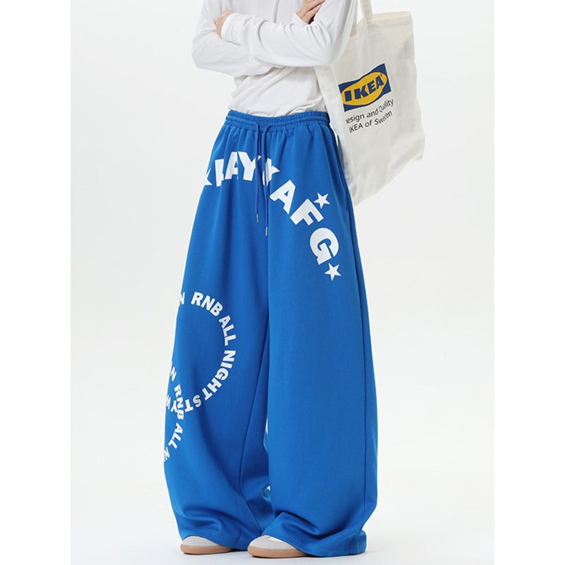 Women casual pant letter printing autumn