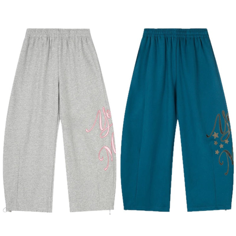 Women casual pants retro autum loose