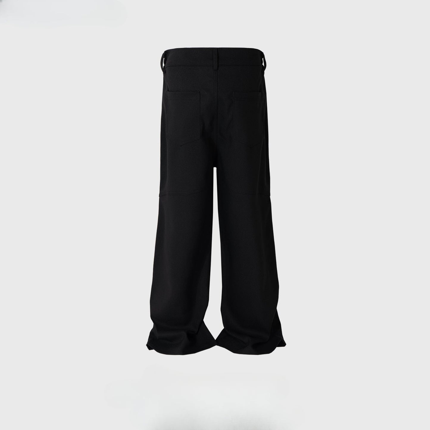 MIJKO Men Vintage Pants MIJKO design trousers men's and women's splicing straight elastic casual trousers