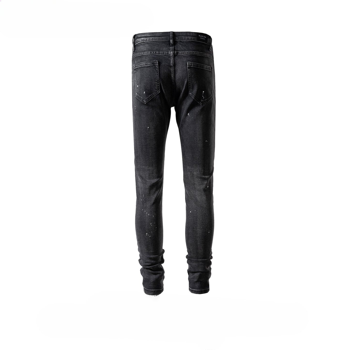 MIJKO Men's Vintage Pants MIJKO Men's Women's Spring and Summer Washing Water Old Slim-fit Jeans