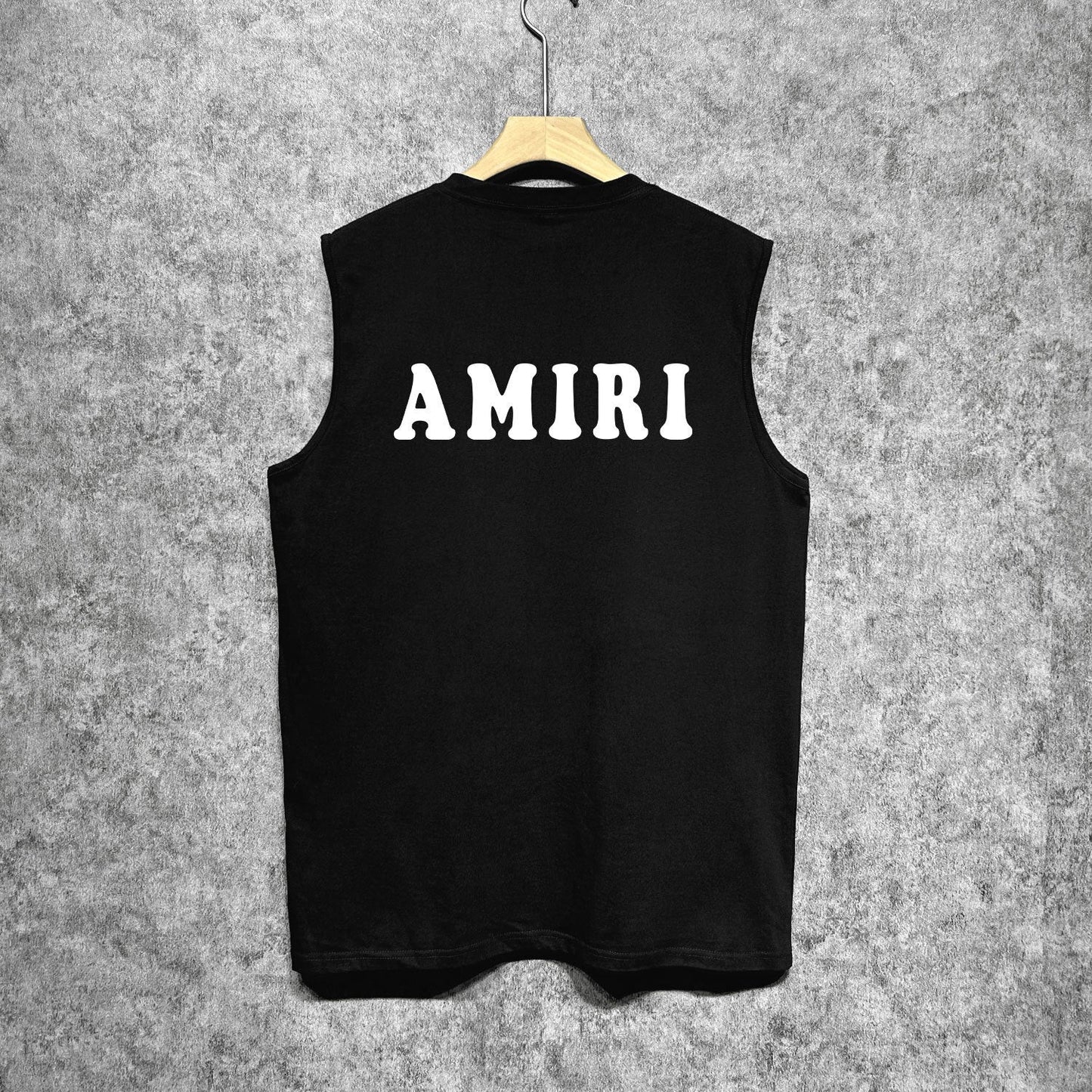Amiri tank top smiley face printing