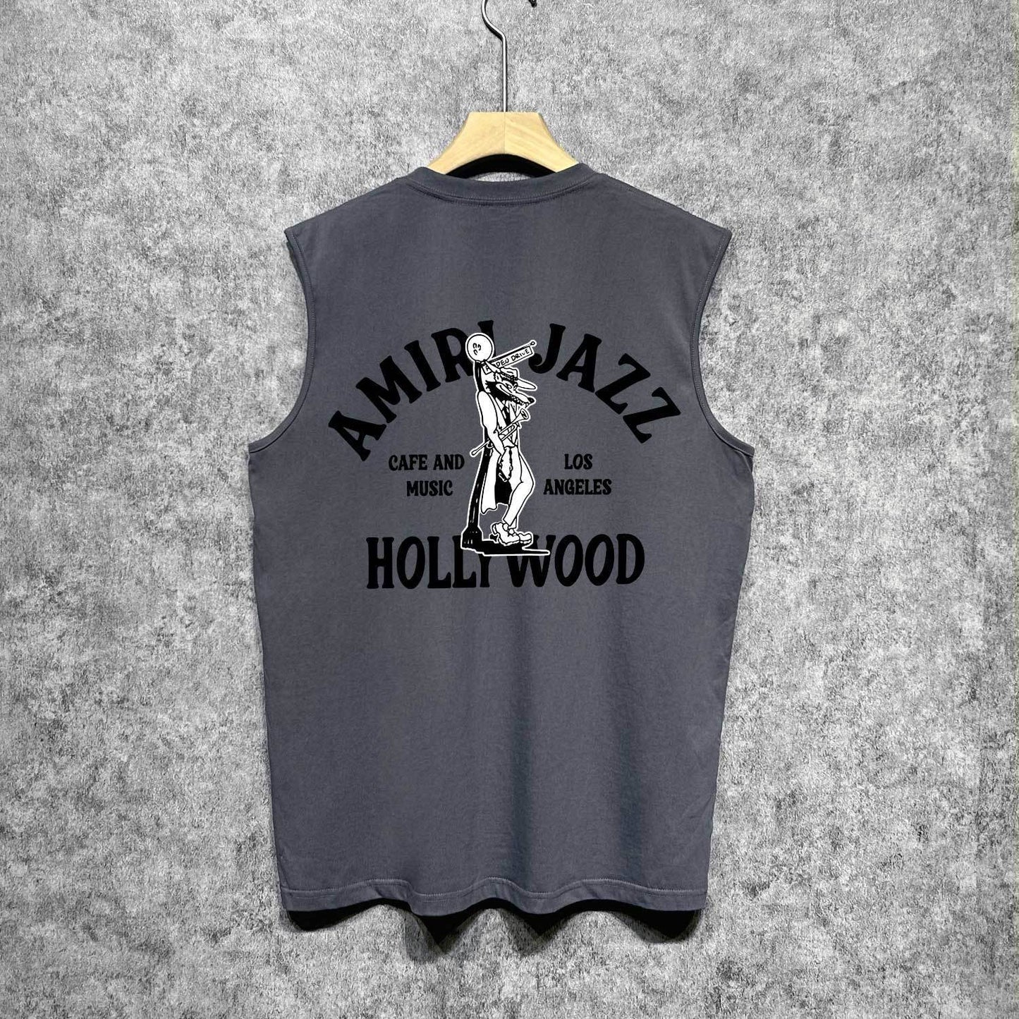 Amiri tank top wolf print