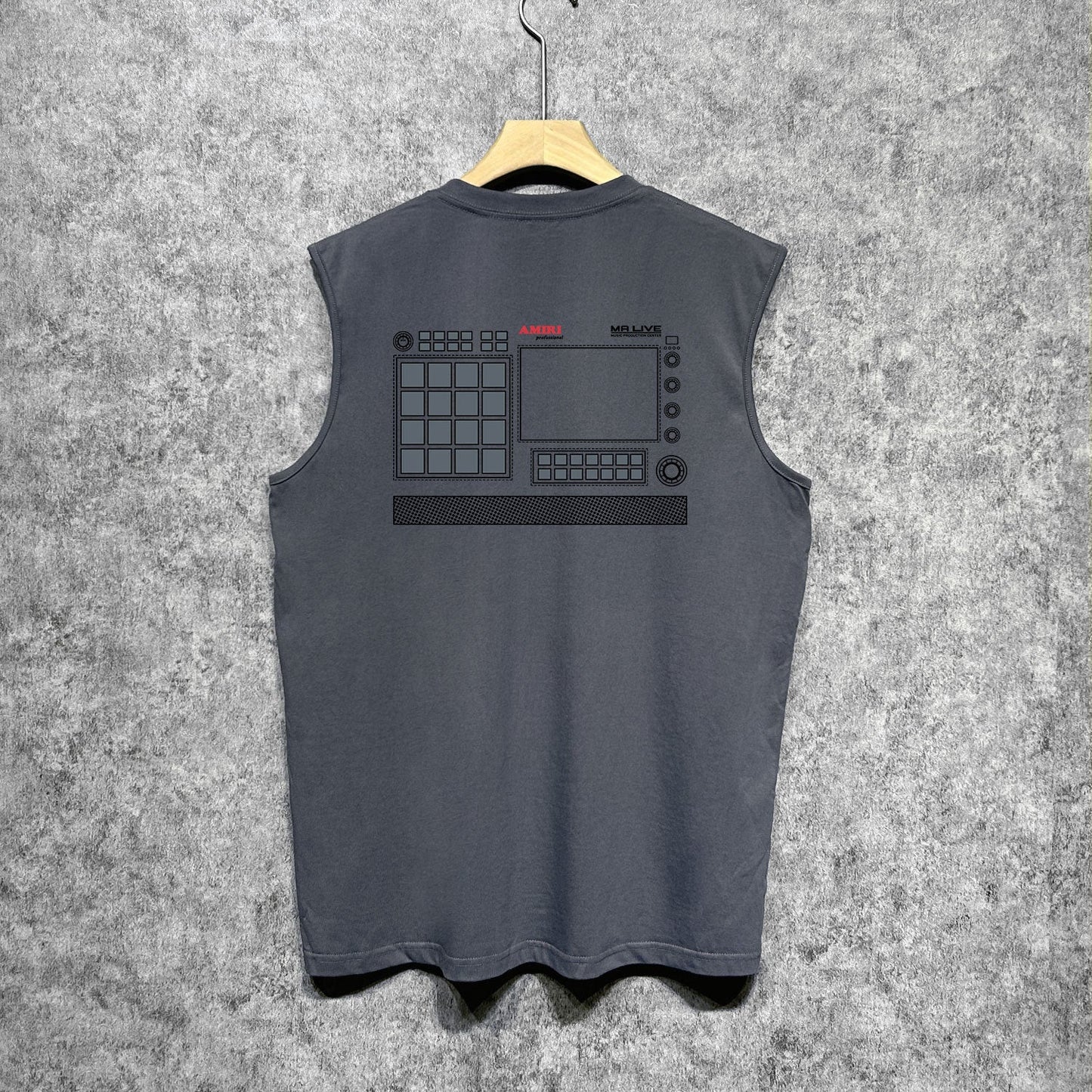 Amiri tank top tv channel printing