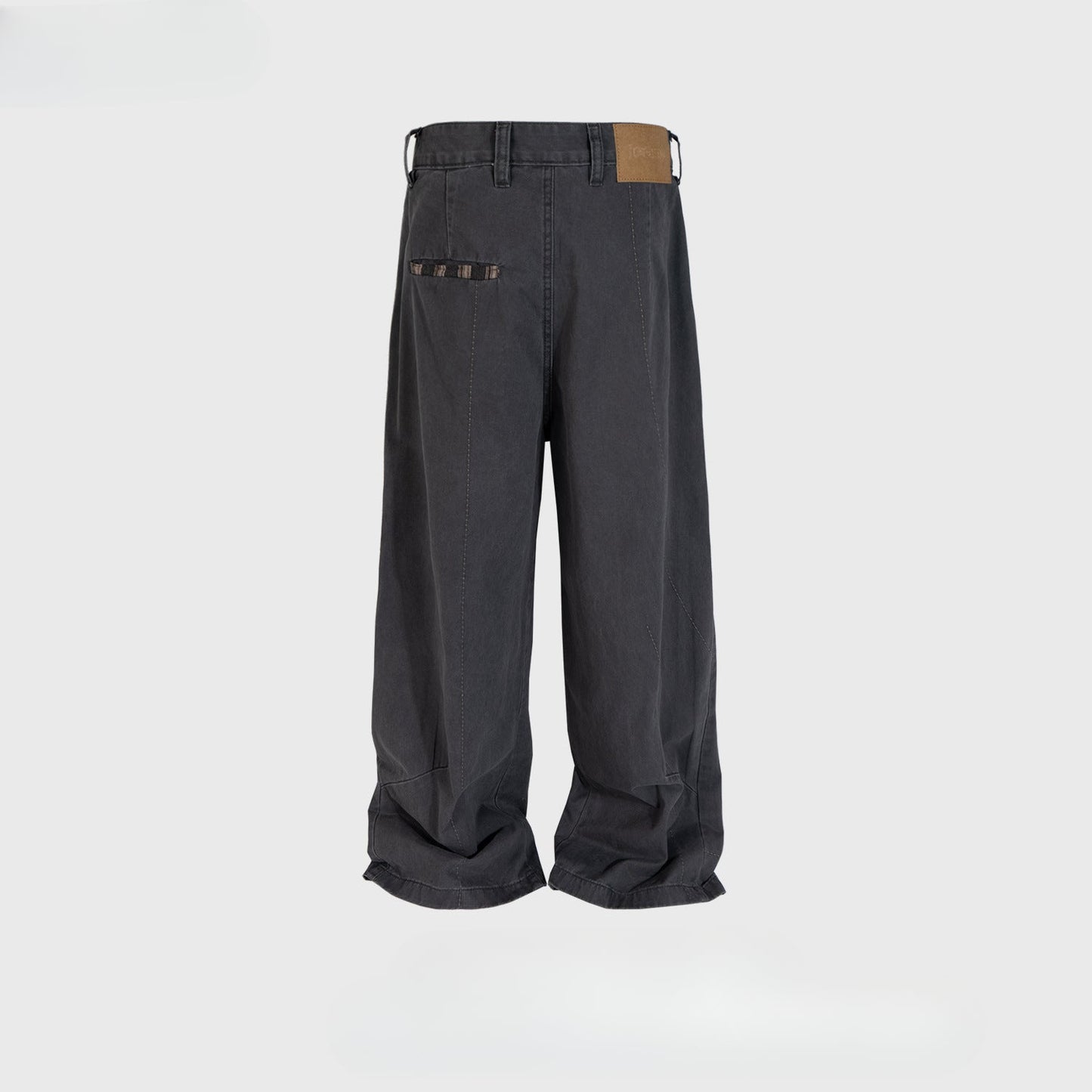 MIJKO Men's Vintage Pants MIJKO Design Trousers Men's and Women's Straight Embellished Casual Pants