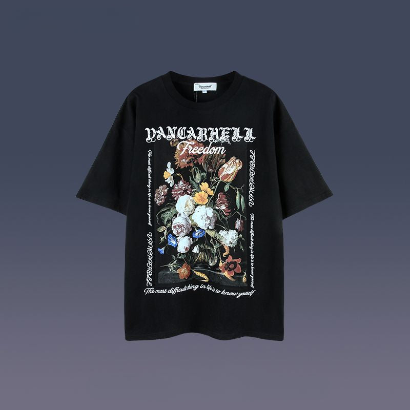 Men's T Shirts Printed Loose Short Sleeves