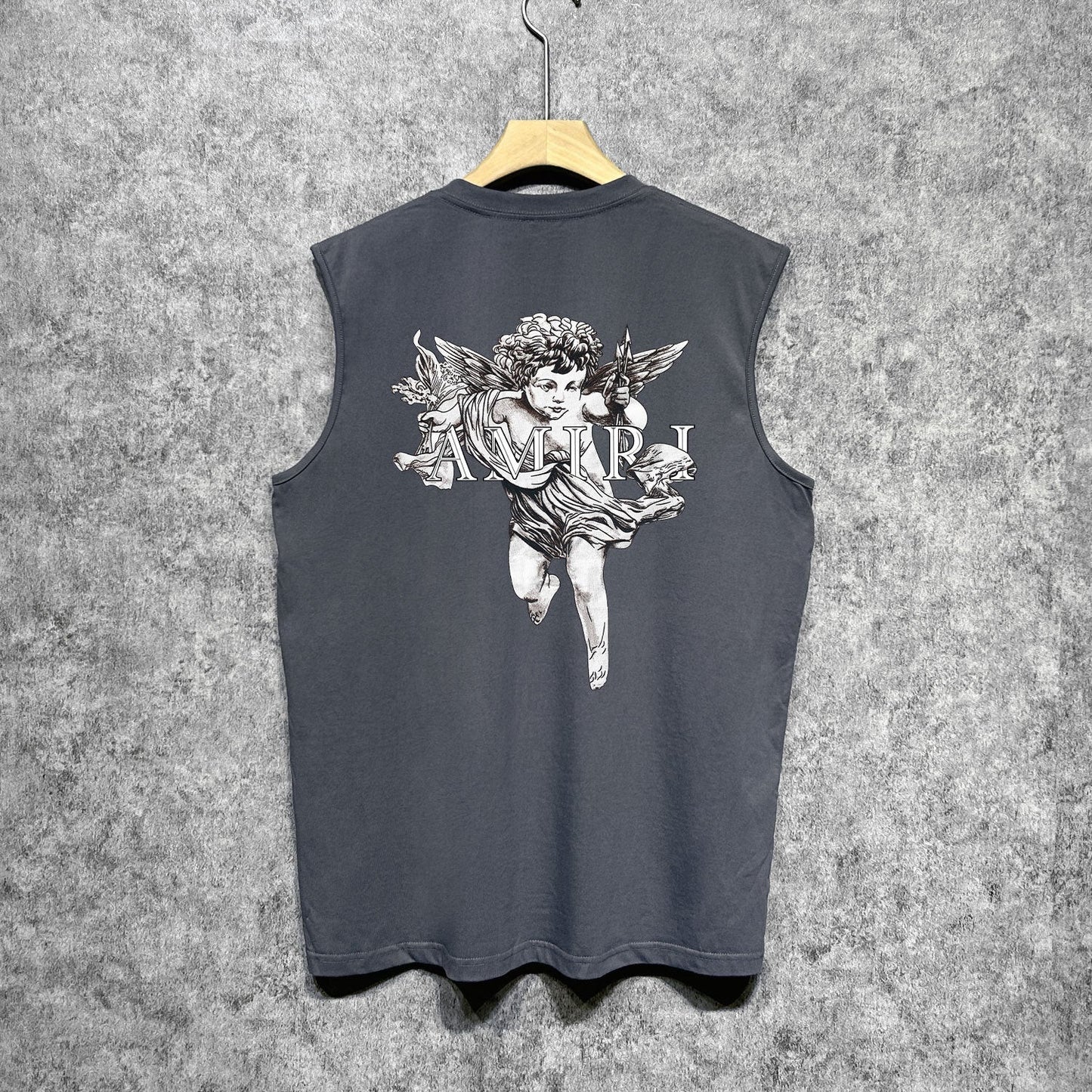 Amiri tank top angel sketch printing