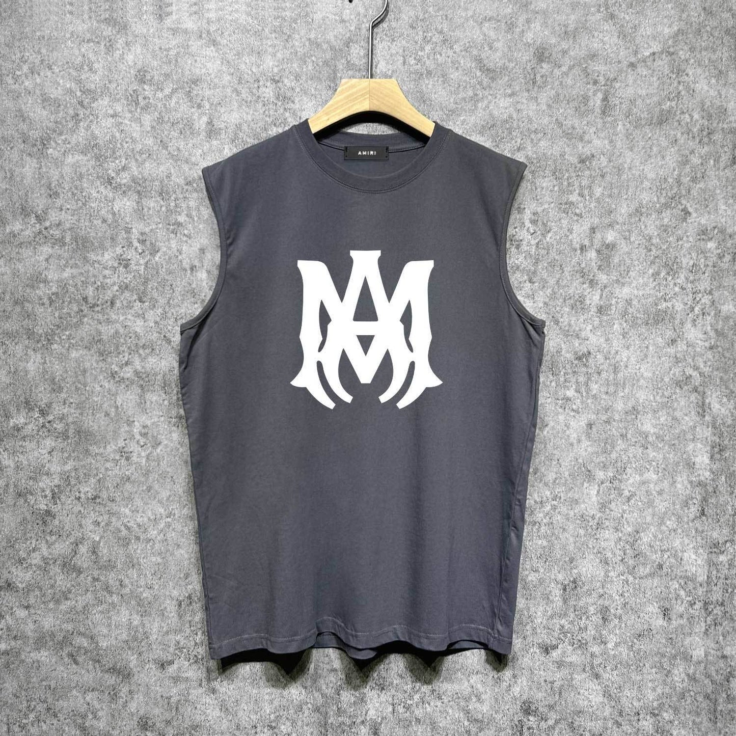 Amiri tank top large simple logo printing