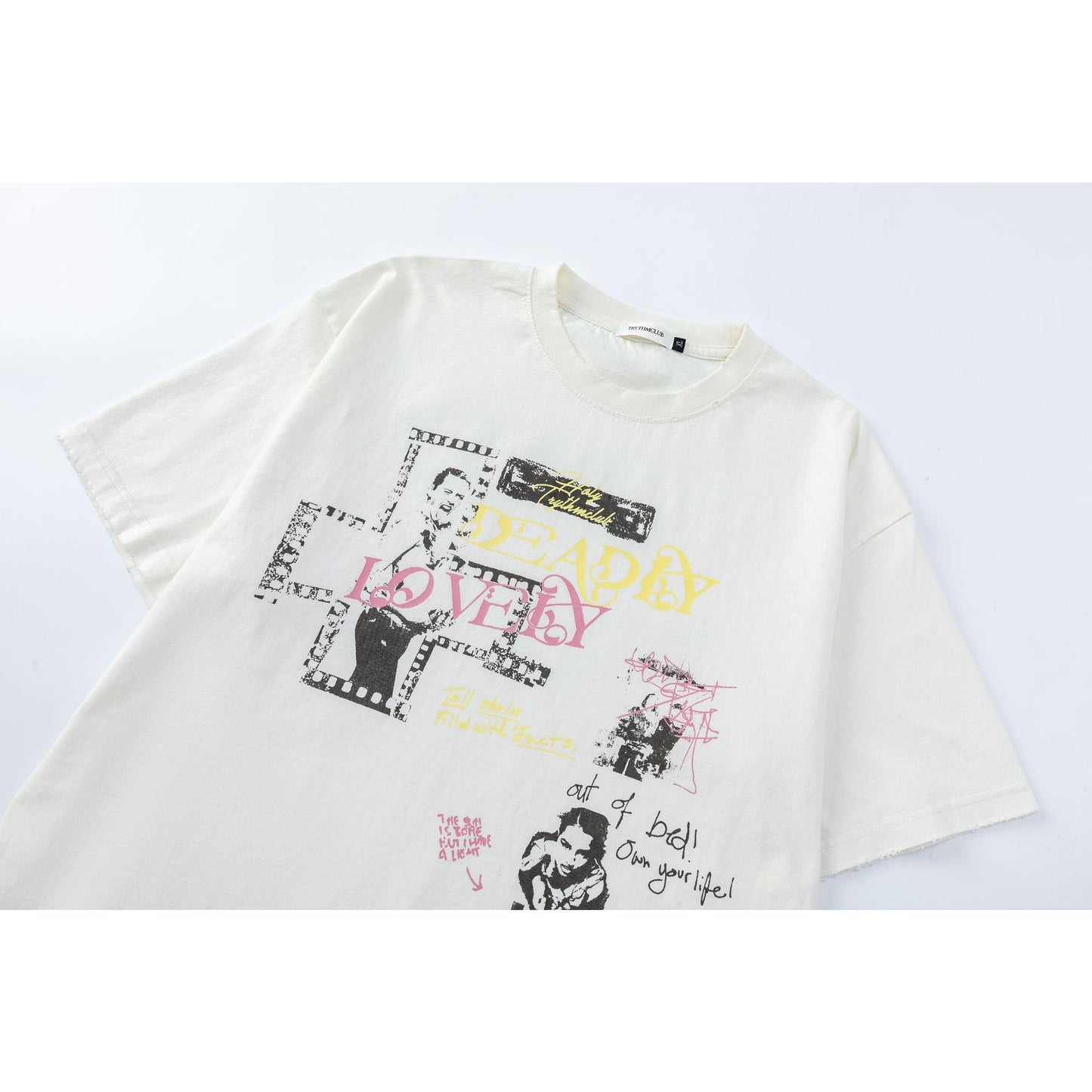 Men t shirts summer abstract pattern wide short sleeves
