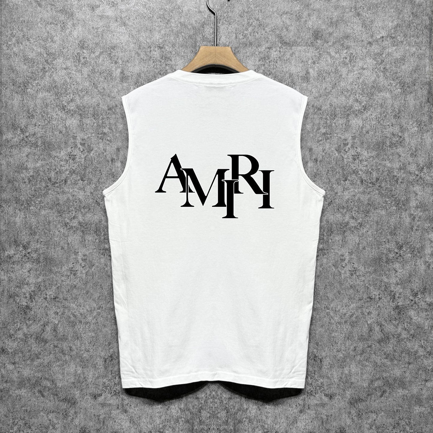 Amiri tank top with overlapping letter print