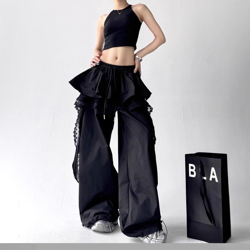 Women casual pants women loose wide leg pants