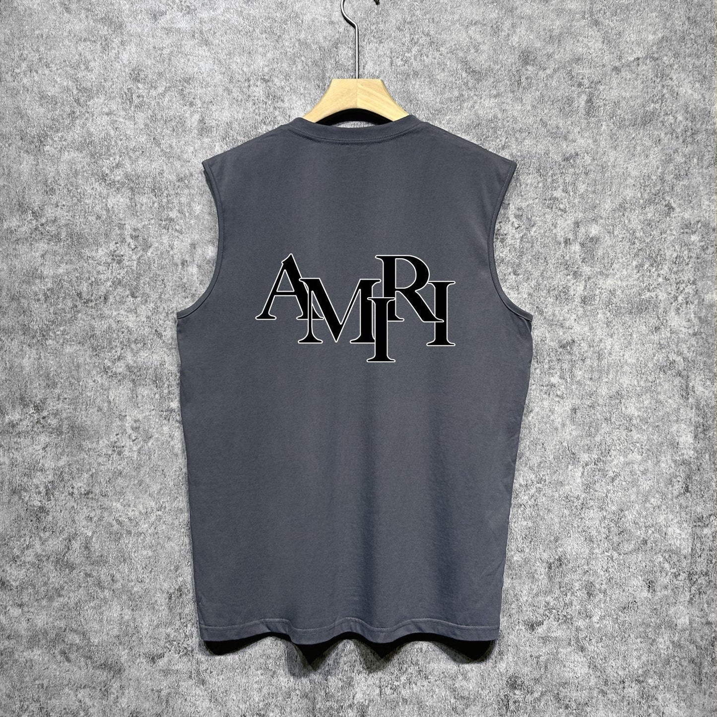 Amiri tank top with overlapping letter print