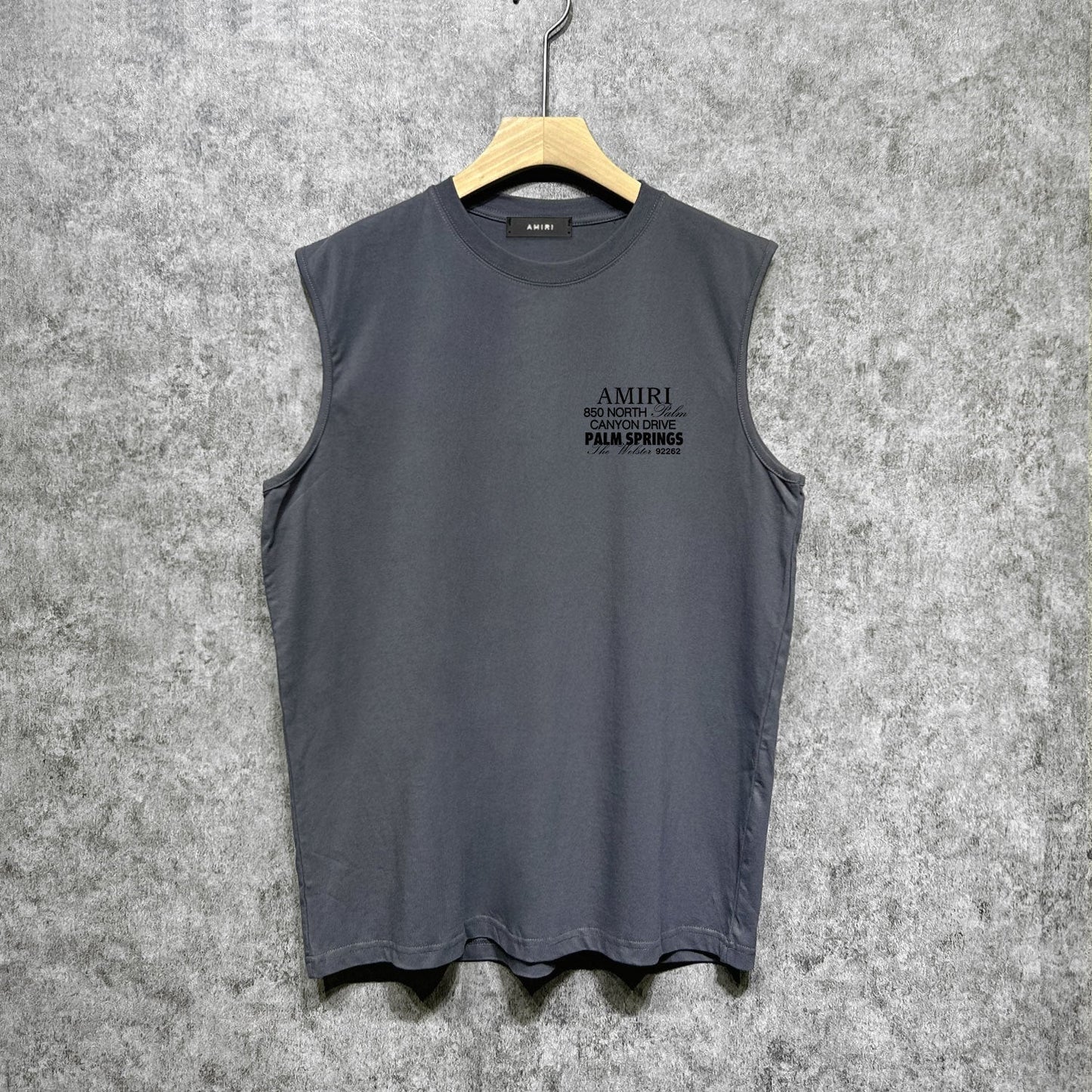 Amiri tank top pink bone print