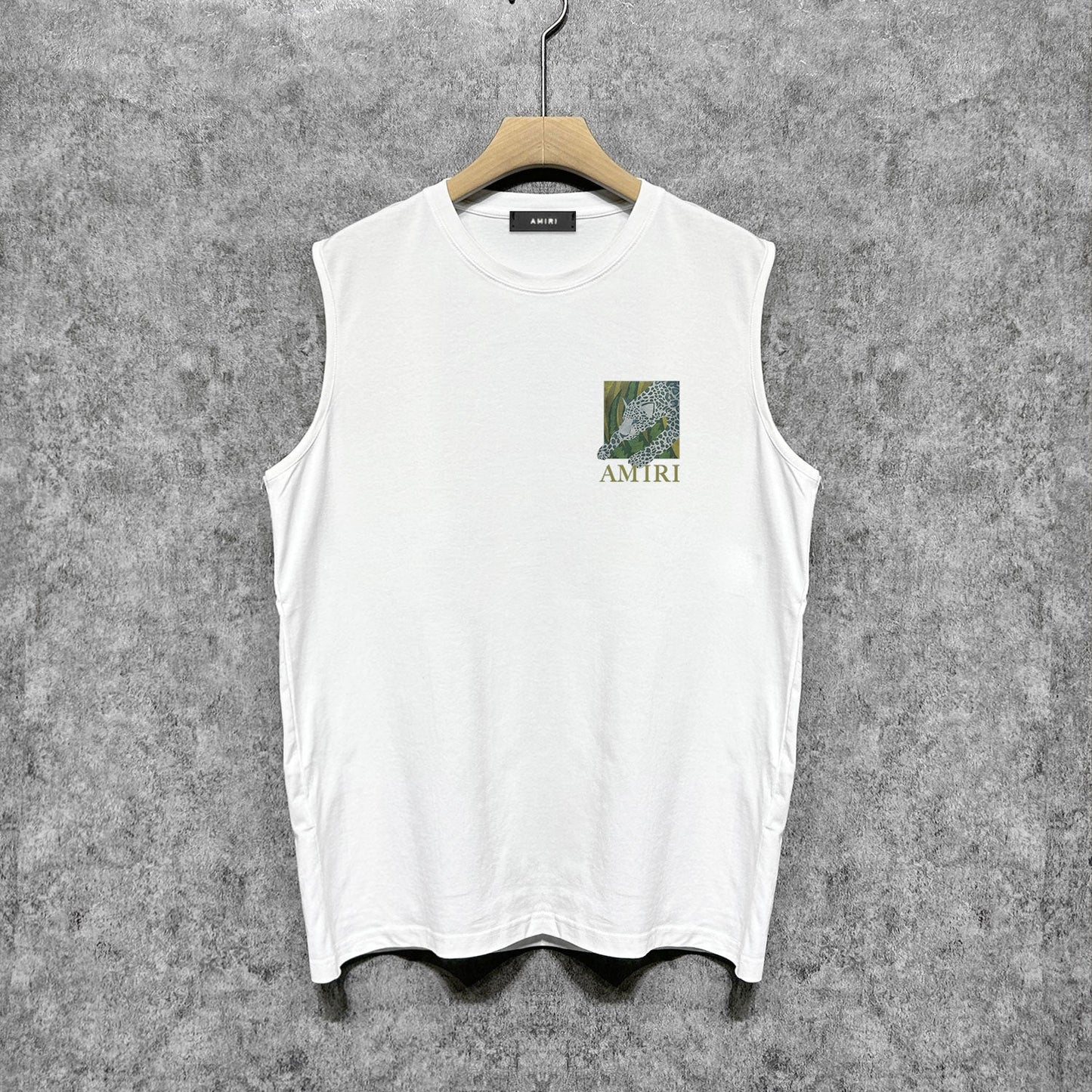 Amiri tank top black panther print