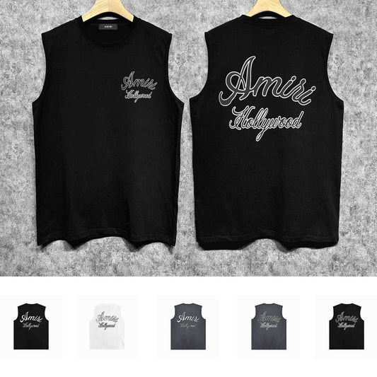 Amiri tank top letter padded printing