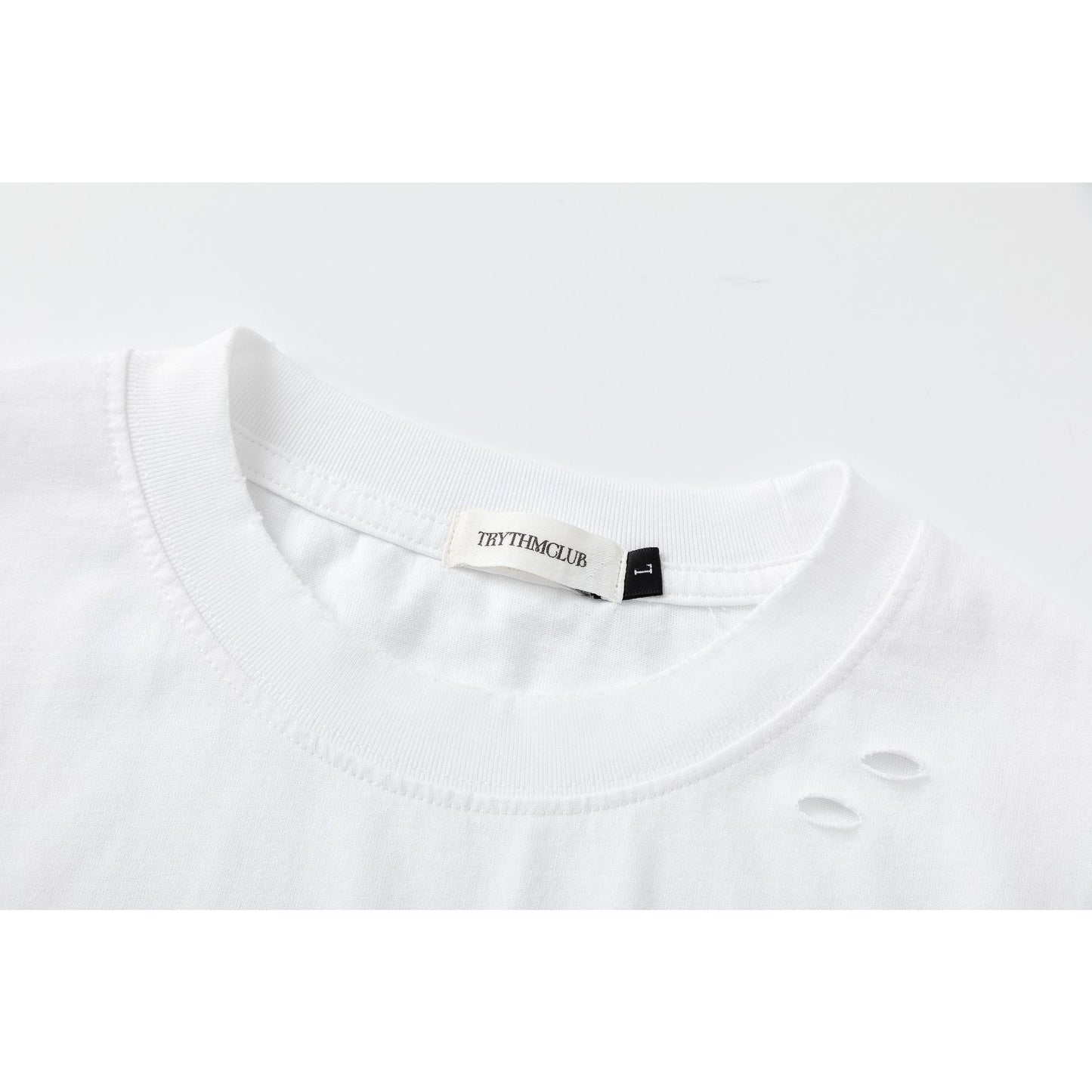 Men t shirts summer hand-painted letter small plate short sleeves