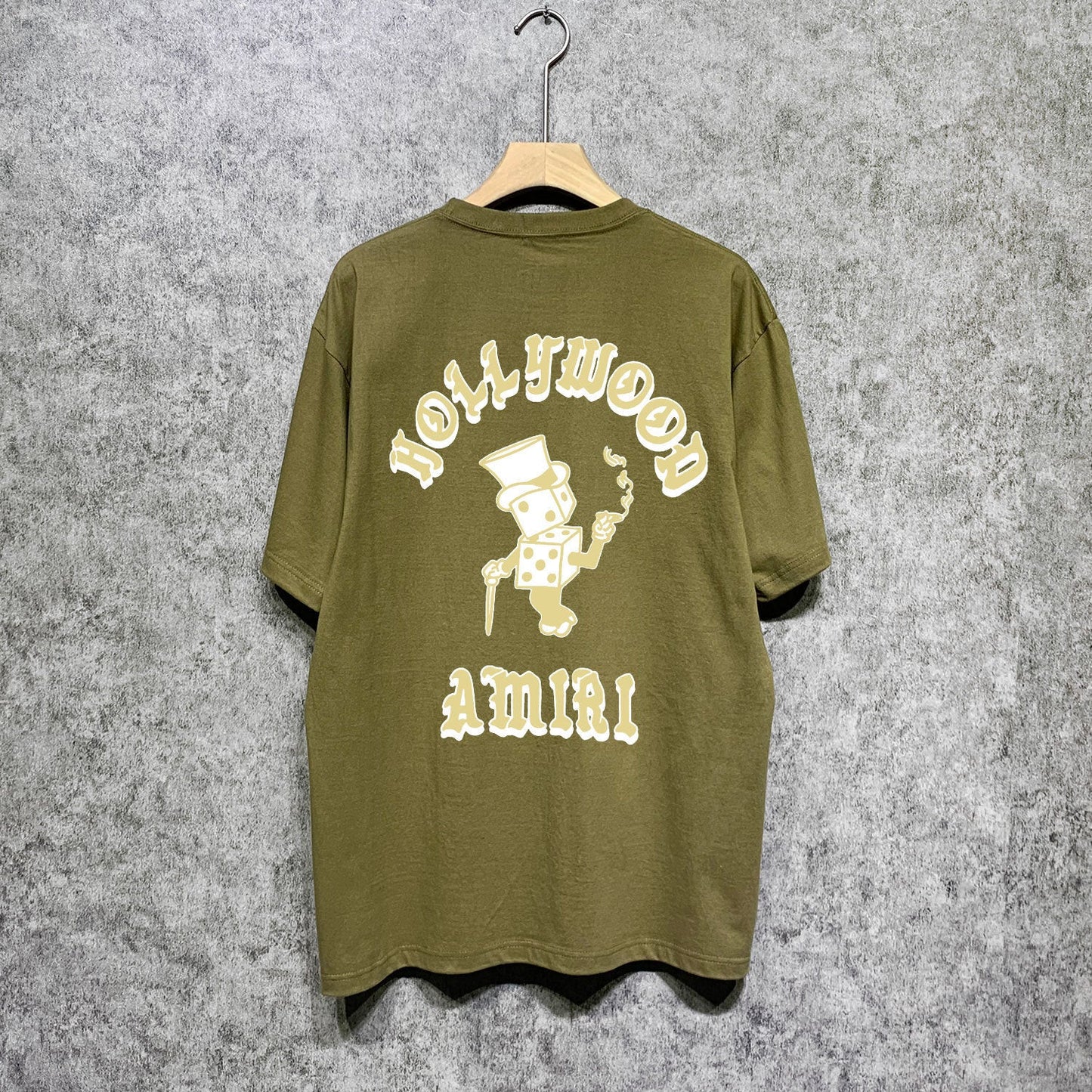 Amiri t shirts dice man printing short sleeves