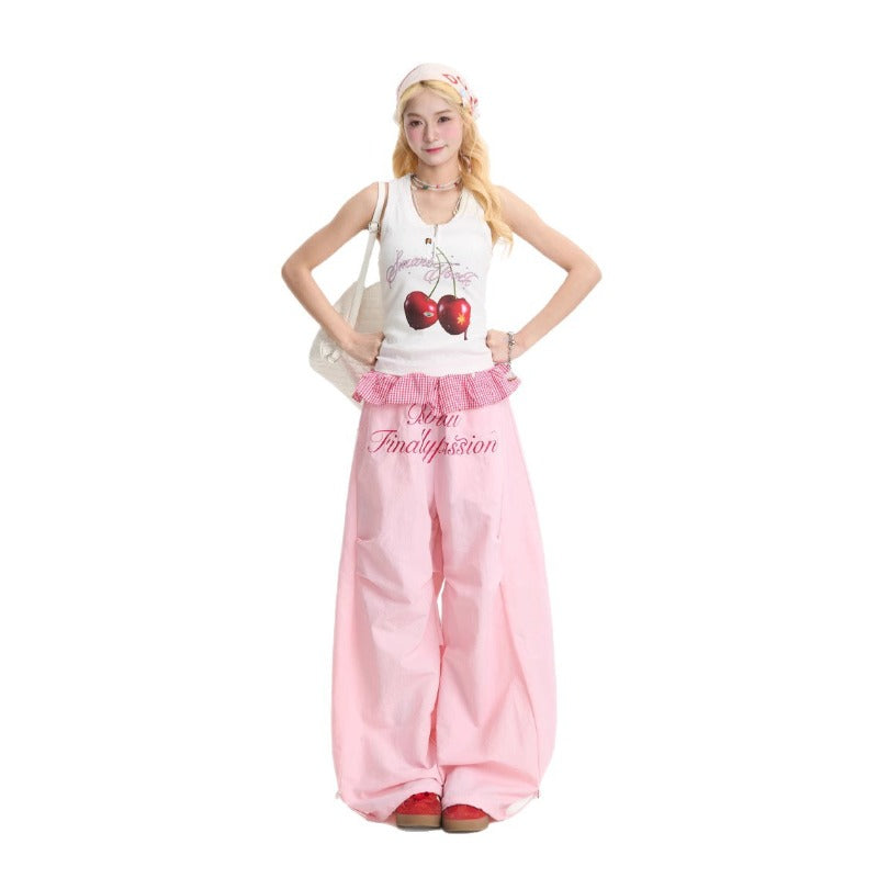 Women casual pants casual pants summer loose scimitar pants hip hop pants
