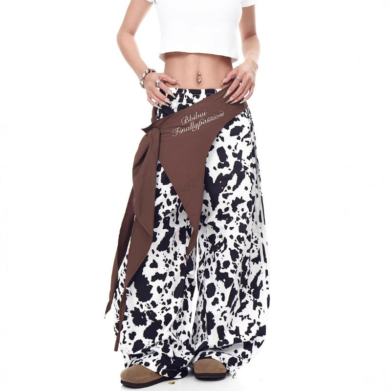 Women casual pant leopard print summer