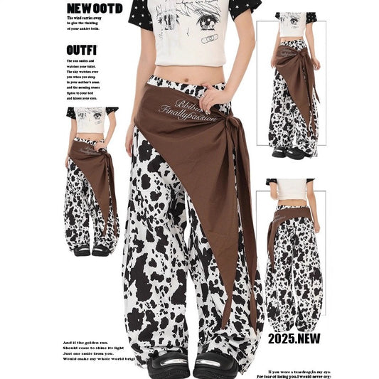 Women casual pant leopard print summer