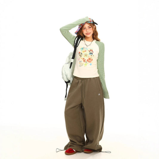 Women casual pants drawstringautumloose