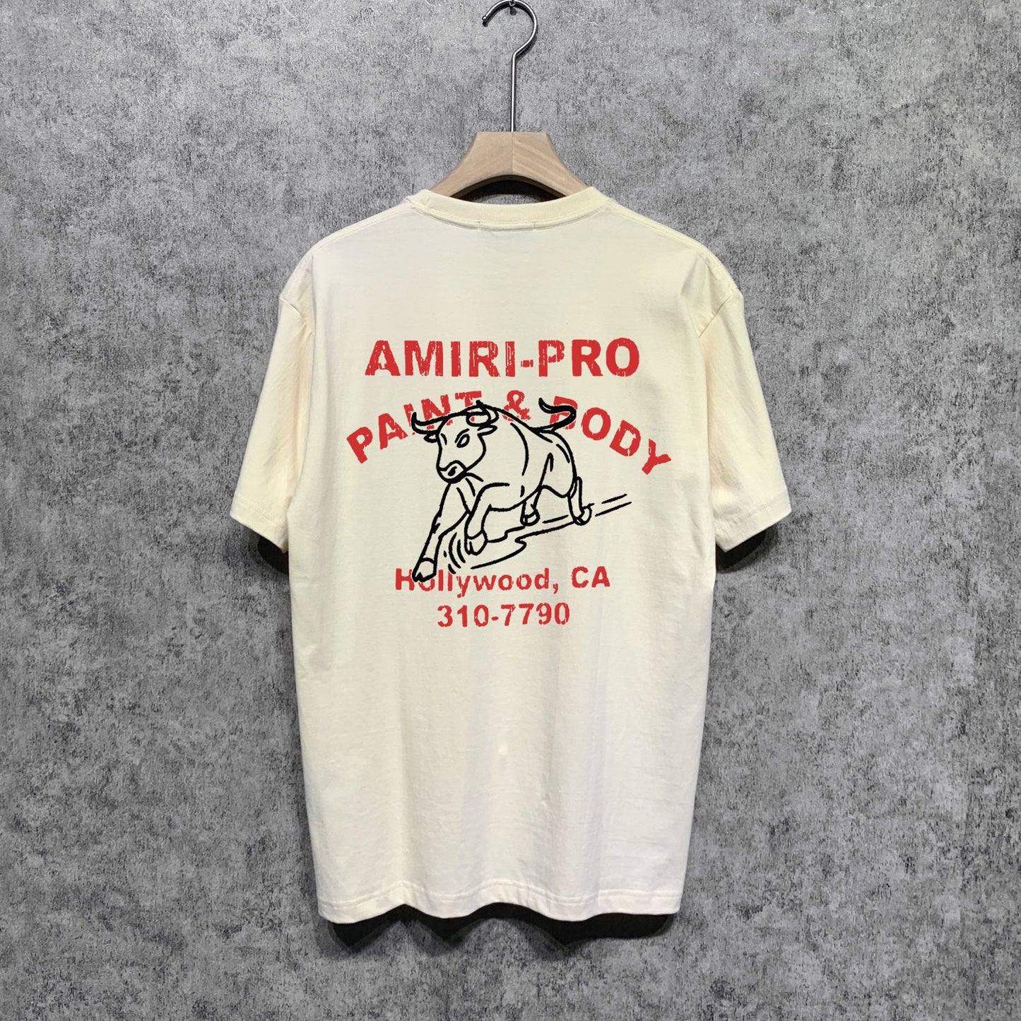 Amiri t shirts bull printing short sleeve