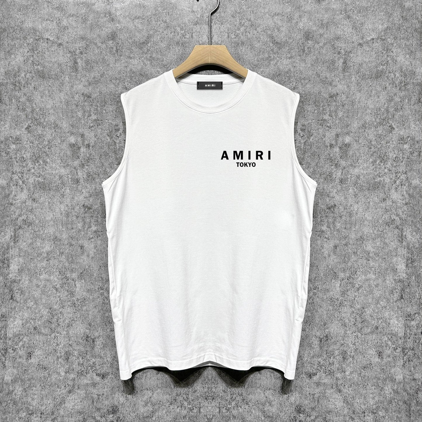Amiri tank top tokyo bones print