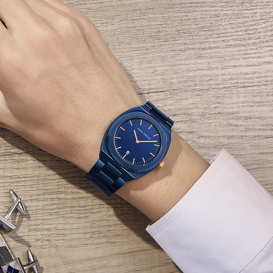 Men's Watches Calendar Double Circle