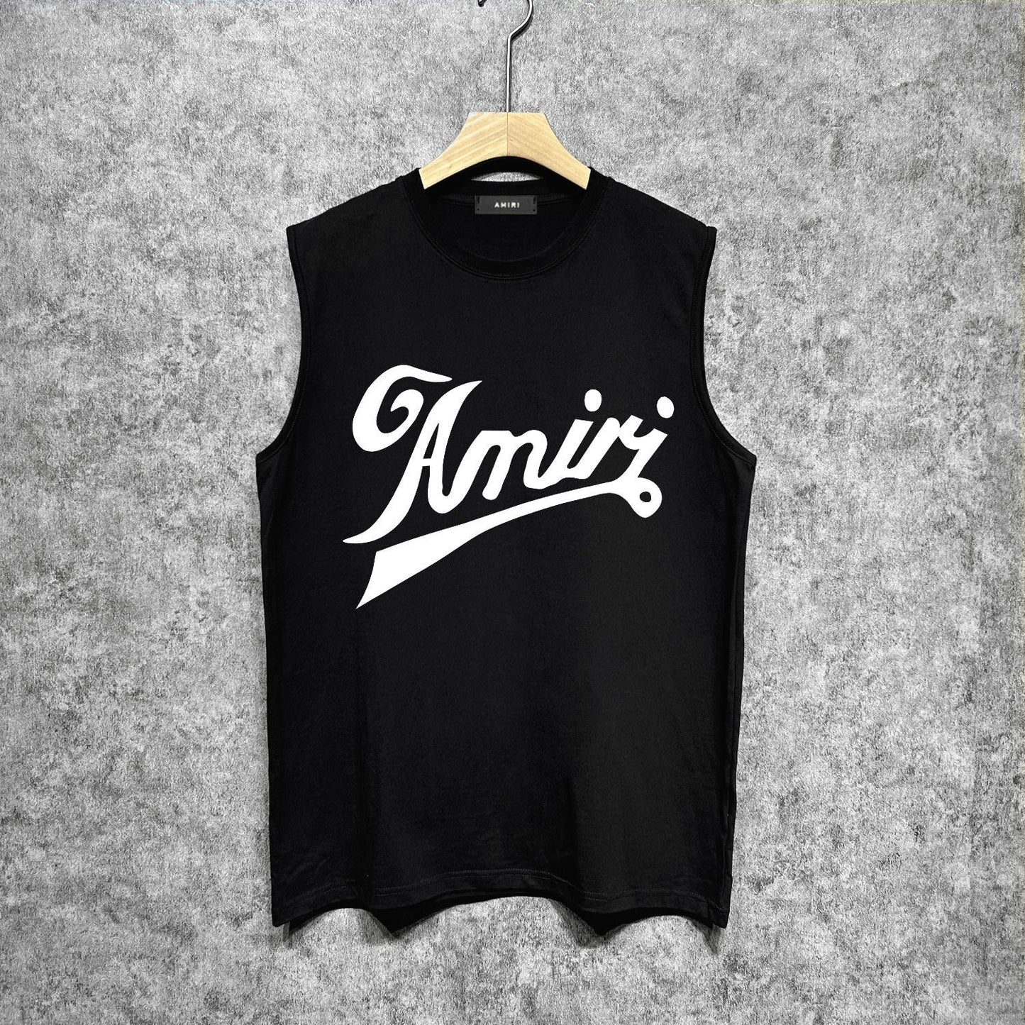Amiri tank top with flowing letter print