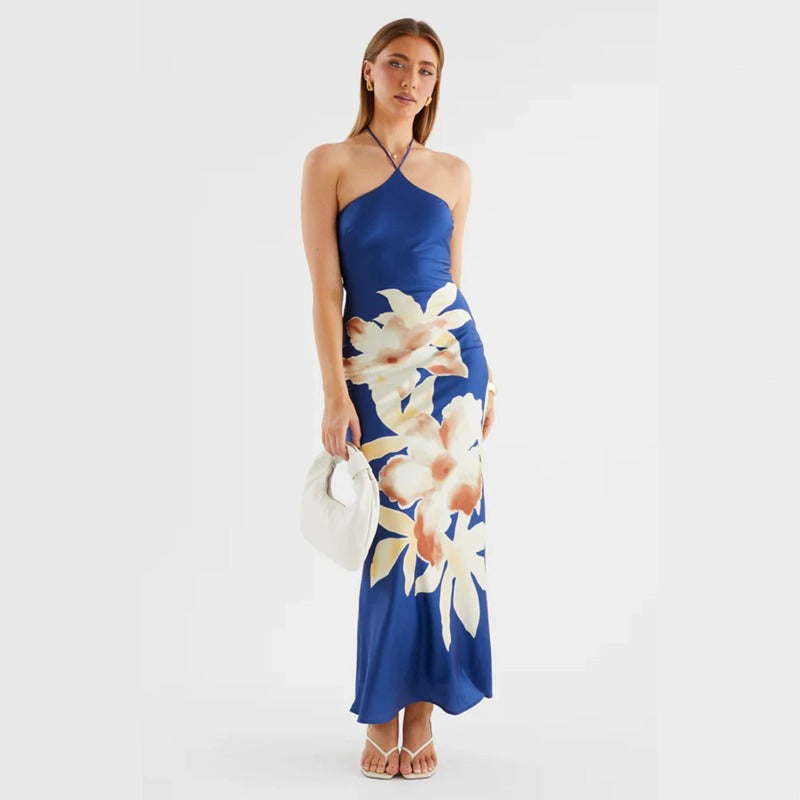 Women's dress - spring/summer cross-border hot seller: amazon & instagram-style, slim-fit printed cami dress for us & european export