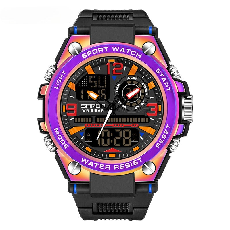 Men's watches colorful multifunctional waterproof luminous