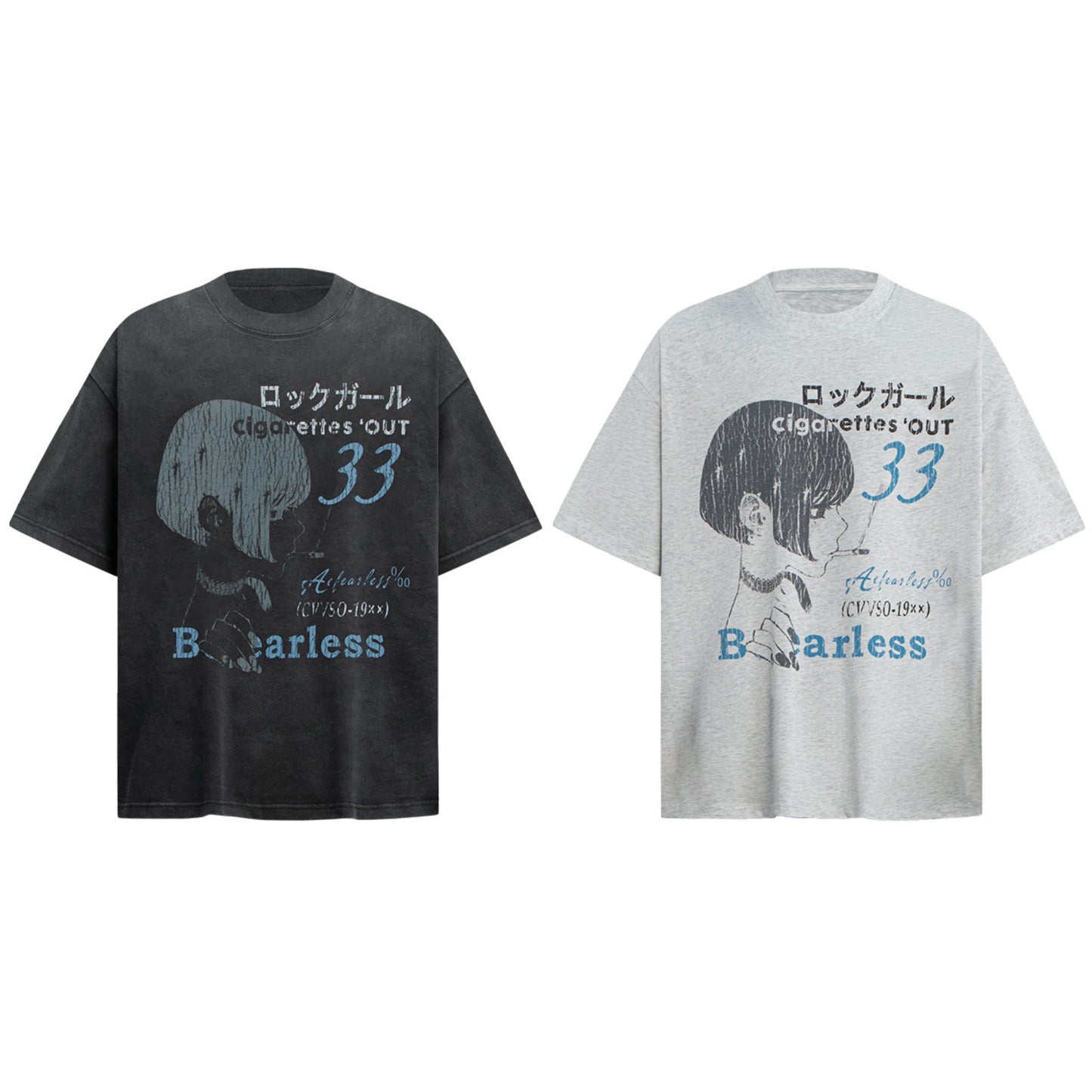 Men t shirts retro comic character loose short sleeve
