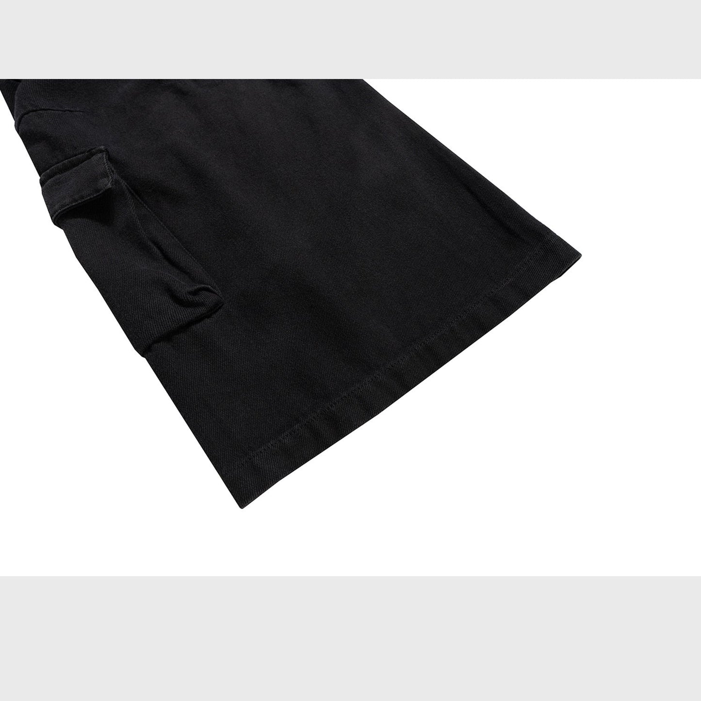 MIJKO Mens Vintage Pants Black Hip Hop Unisex Bootcut Mainstream Fashion Pants