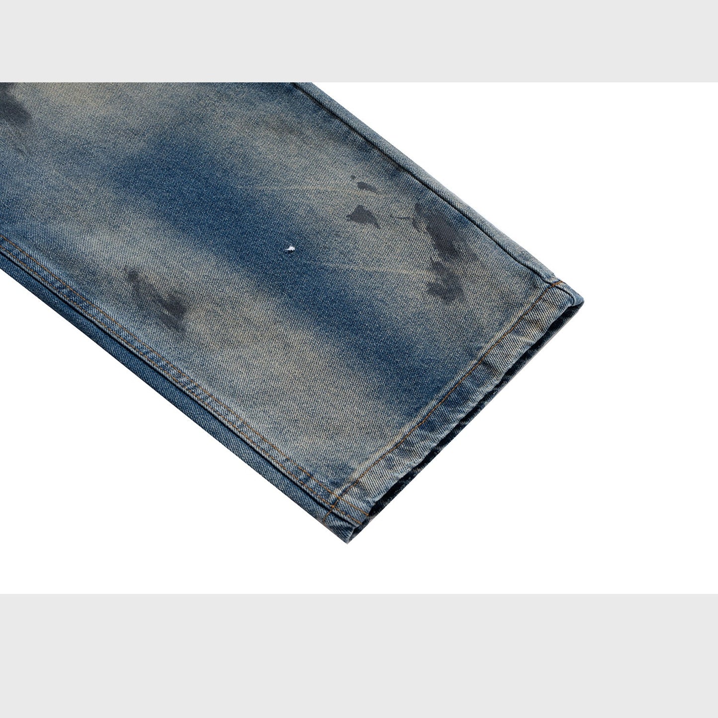 MIJKO Mens Vintage Pants Distress Ripped Ripped Jeans