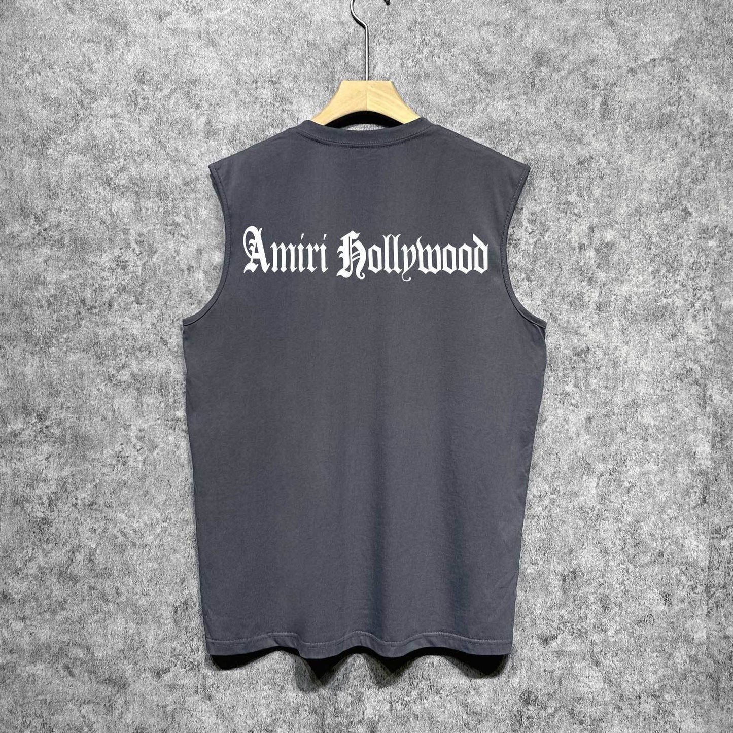 Amiri tank top sanskrit printing