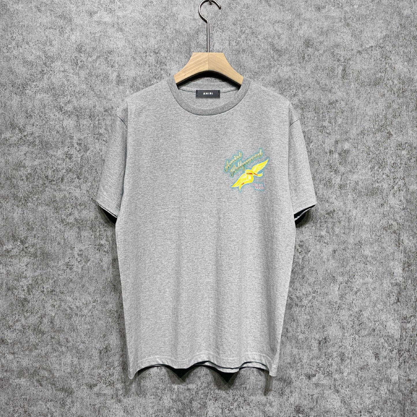 Amiri t shirts star point wings printing short sleeve