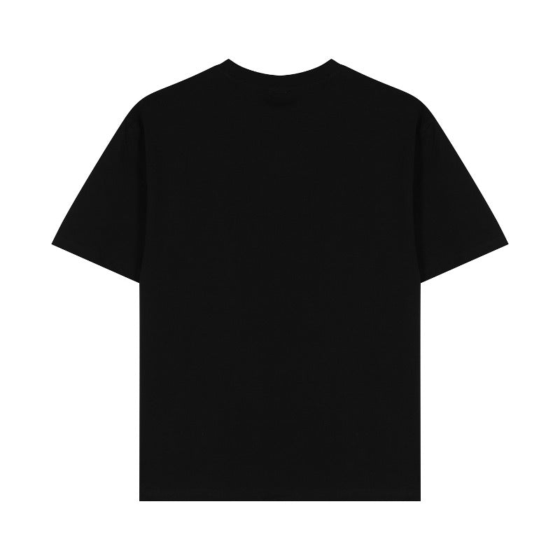 Men's t-shirts: american retro couple street style solid color base layer tee - versatile design, men's loose fit crew neck short sleeve t-shirt