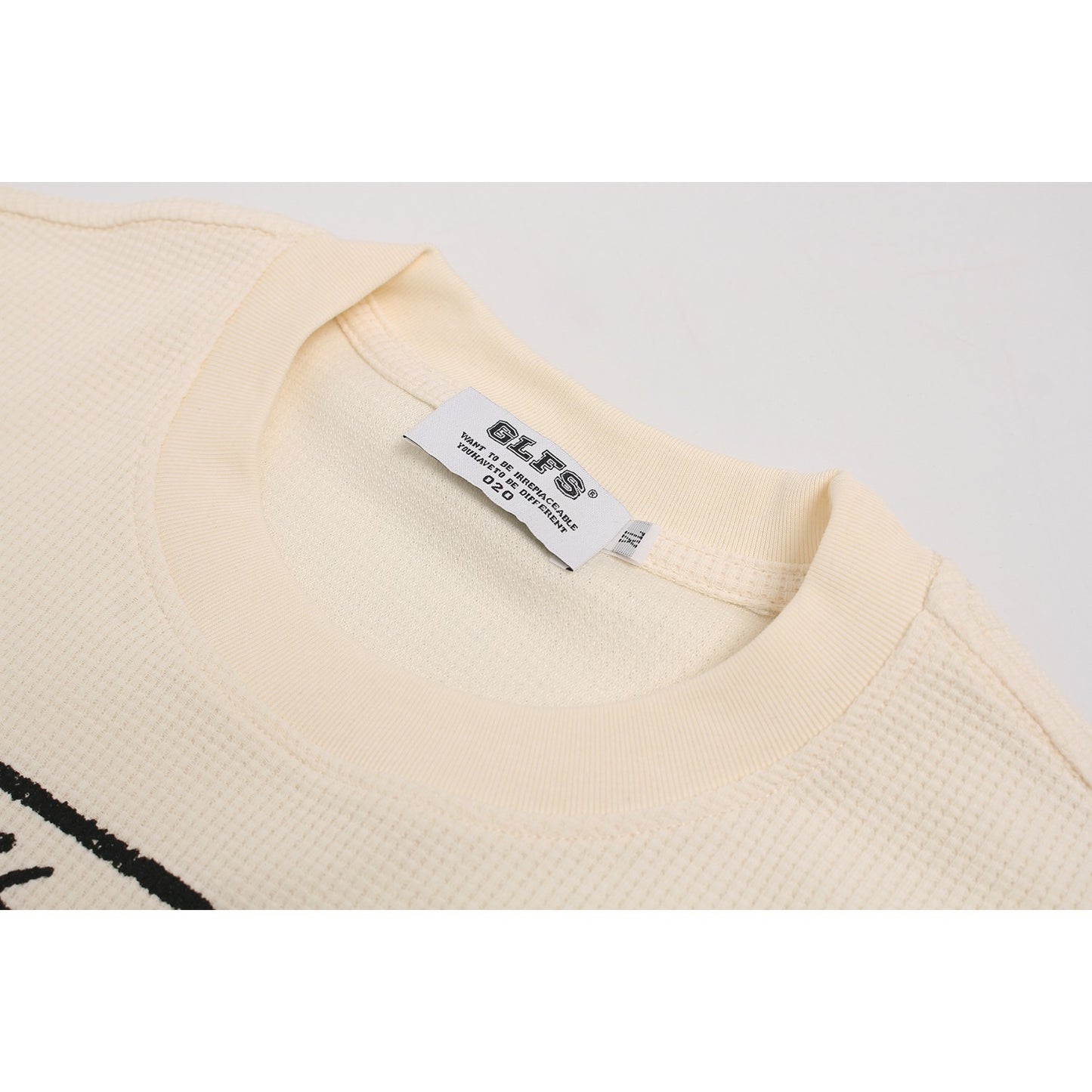 Men t shirts retro waffle gridsloose crew neck