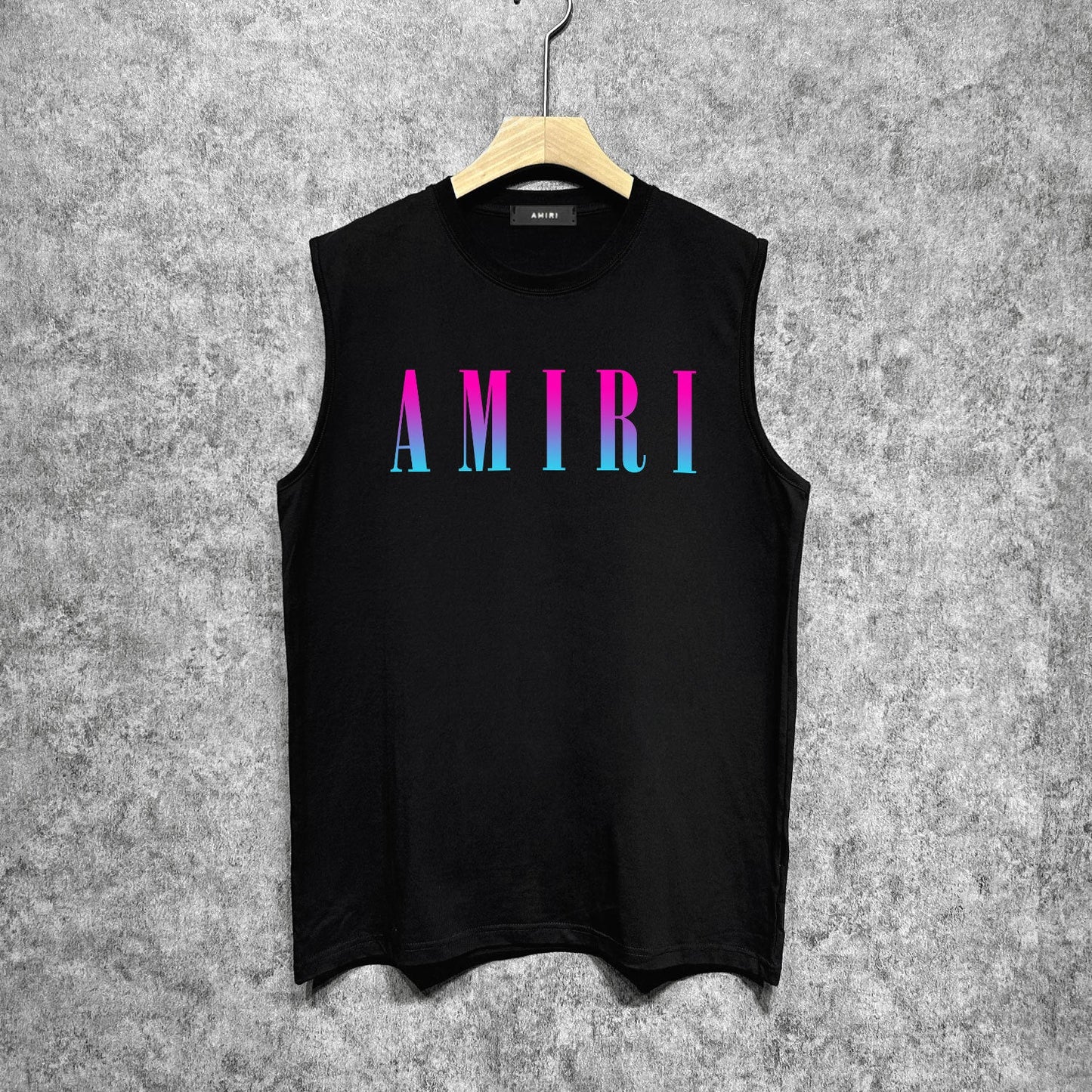 Amiri tank top gradient simple letter printing