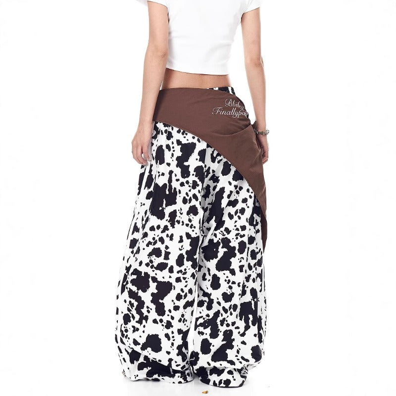 Women casual pant leopard print summer