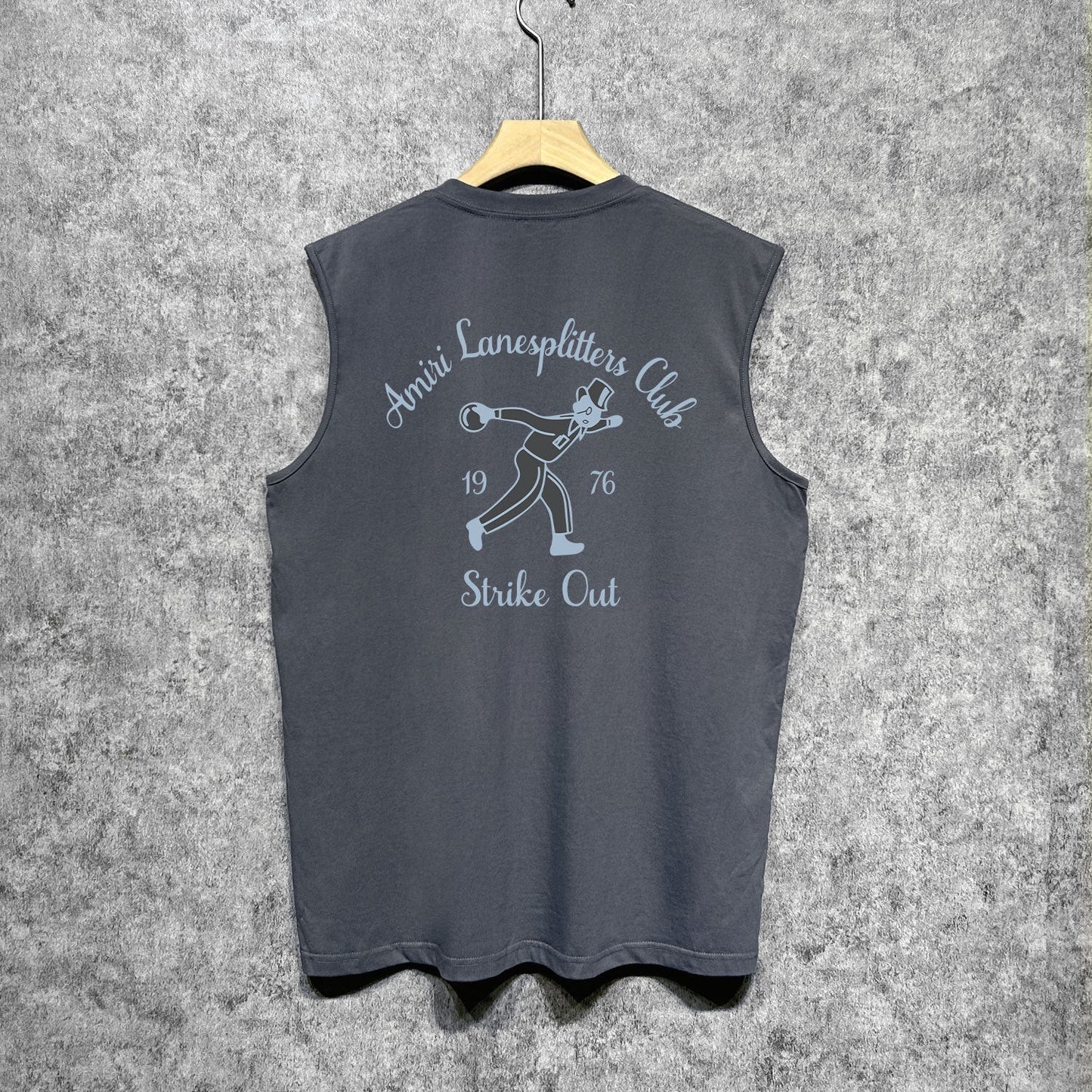 Amiri tank top bowling print