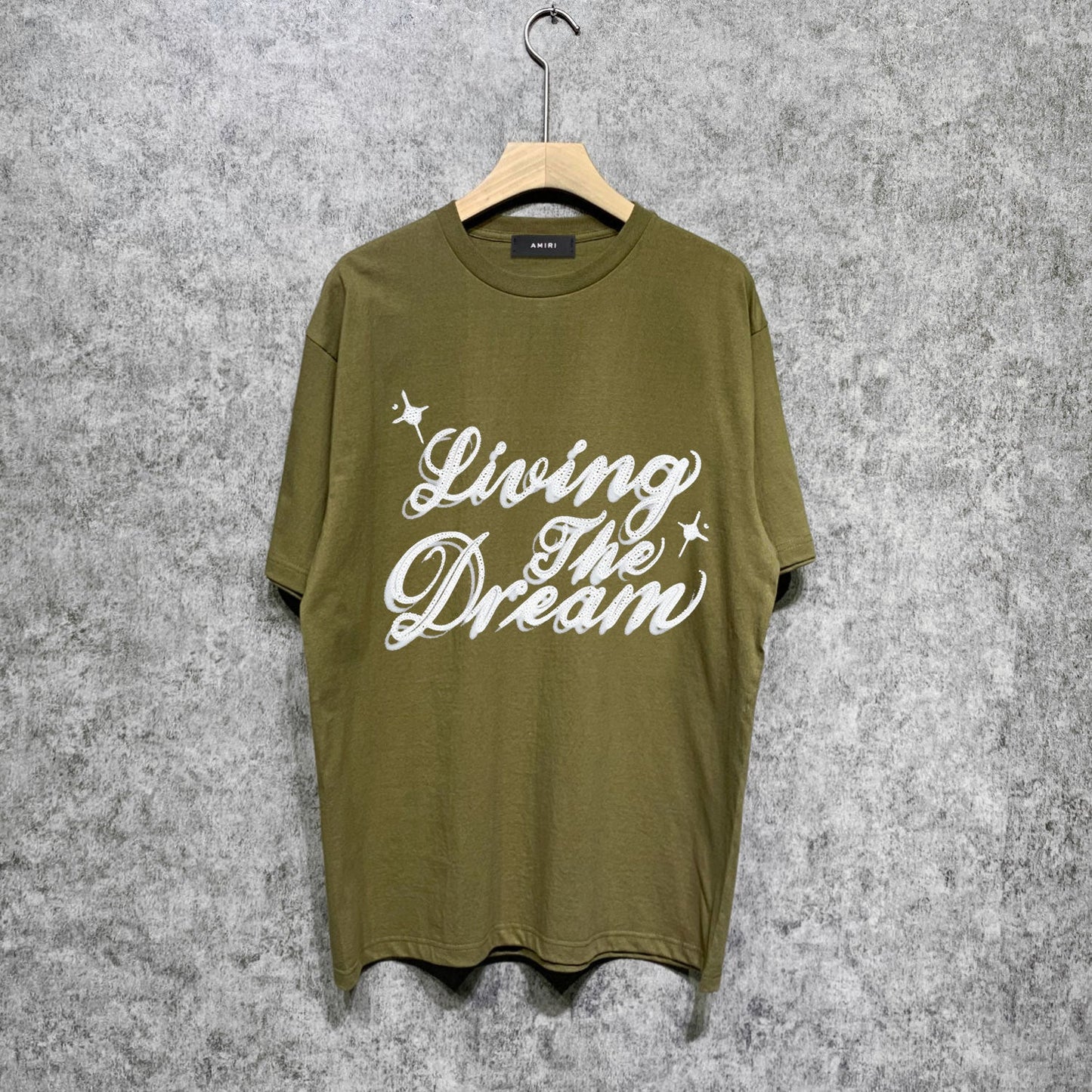 Amiri t shirts letterprinting short sleeves