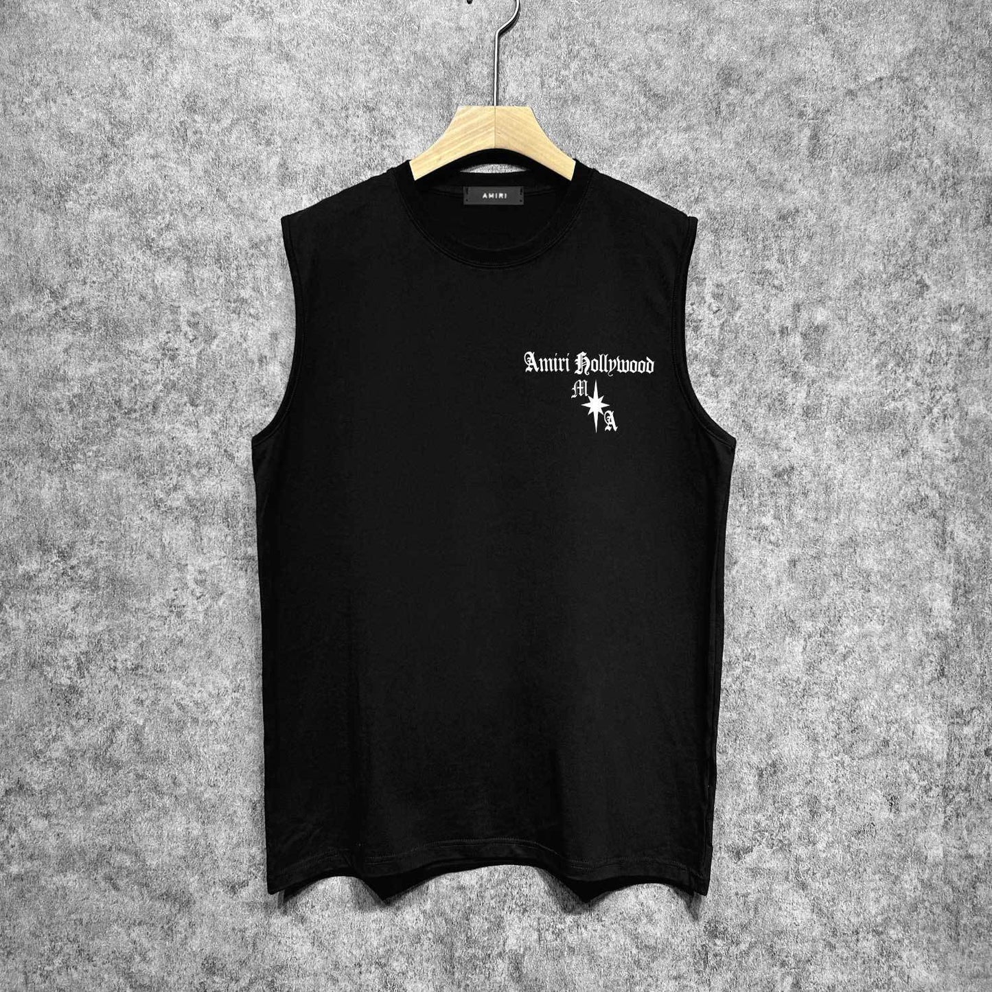 Amiri tank top sanskrit printing