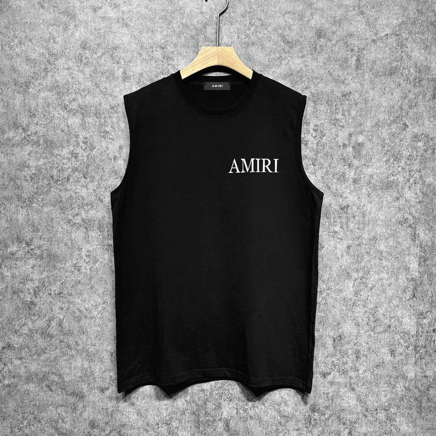 Amiri tank top leaf printing