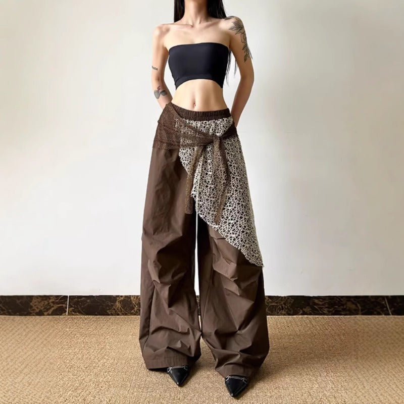 Women casual pants retro women loose pants